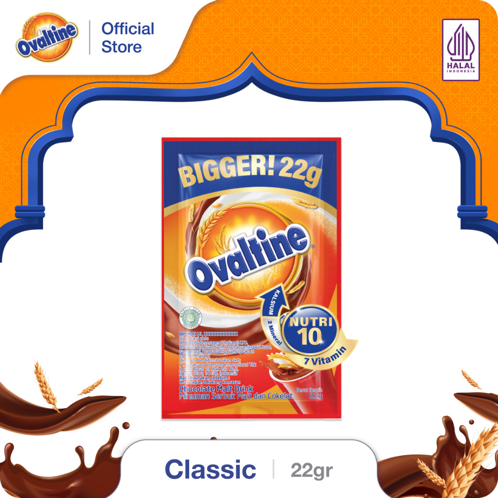 

OVALTINE Classic Susu Bubuk Coklat 22grx10sx3
