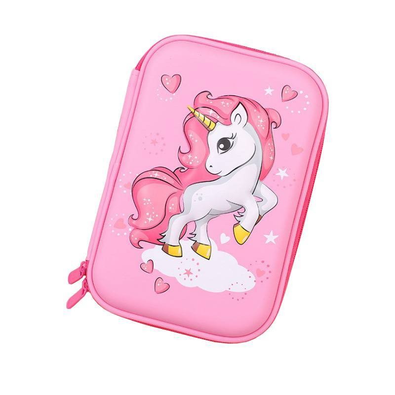 

VEROSAE_SHOP Blingberry Tempat Pensil 3D Unicorn Berdiri Kotak Pensil Hardtop Unicorn Kado Ultah Anak Unicorn Berkualitas