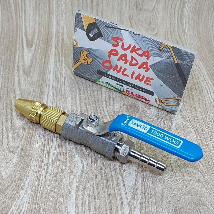 Kepala keran sprayer steam alat cuci Mobil motor ac merk Sanchin Tasco - Sanchin Sankyo