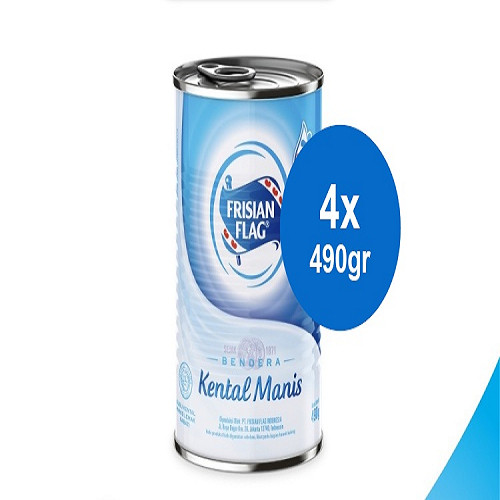 

Frisian Flag Bendera Kental Manis Kaleng 4 x 490gr