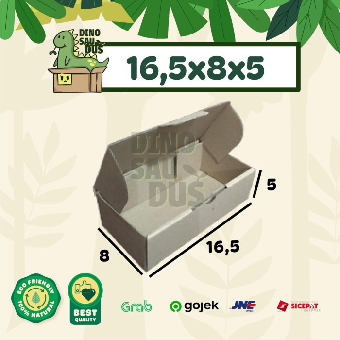 

16,5x8x5 CM KARDUS Pizza Corrugated Packaging Box packing Diecut