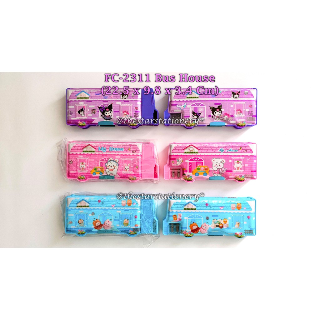 

(1 Biji) Kotak Pensil Magnet Rumah 22.5*9.8*3.4 Cm / Kotak Pensil Magnet GXIMP FC-2311 House