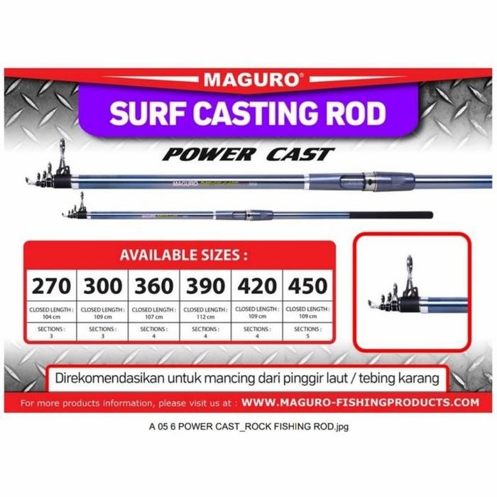 Joran Antena Maguro Power Cast Ukuran 360