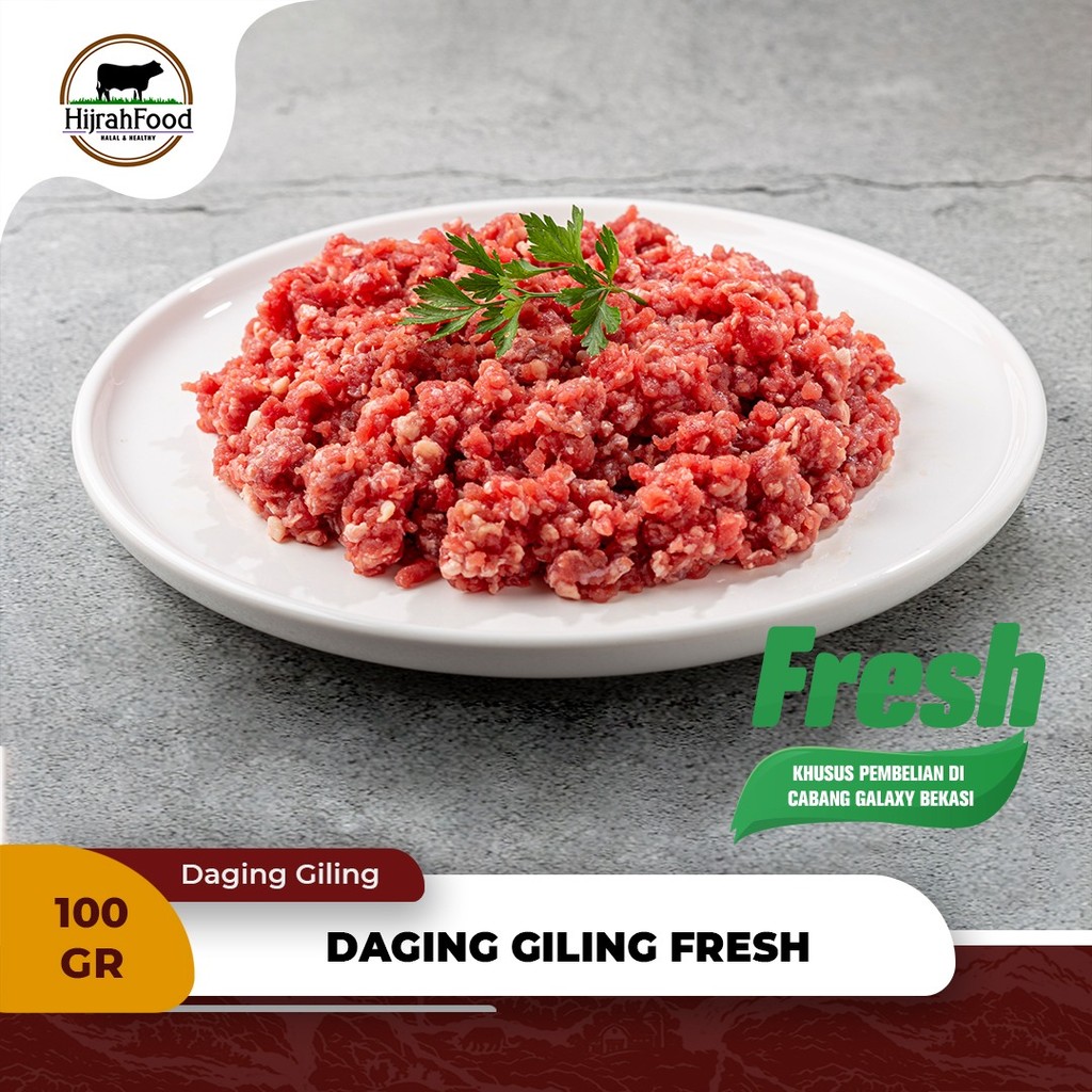 

Daging Giling Sapi REGULER SEGAR | Minced Beef Ground Regular Fresh 100 gram