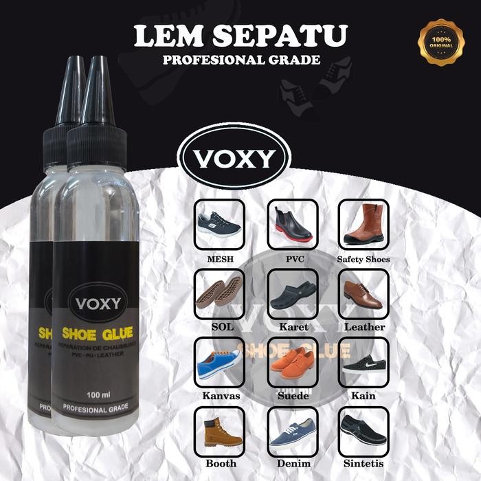 

br e Lem Sepatu Transparant/Bening Super Kuat Original Lem Voxy 100ml