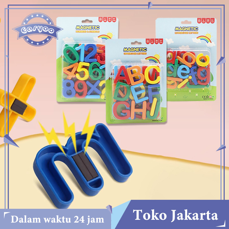 Mainan Angka Dan Huruf Magnet 26/37pcs Magnet Huruf Dan Angka Magnetic Huruf Magnet Untuk Belajar An