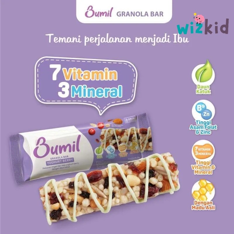 

Bumil Granola Bar Rasa yoghurt berry Snack cemilan sehat ibu hamil healthy granola