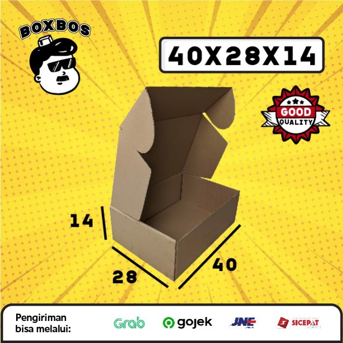 

40x28x14 CM Pizza KARDUS Corrugated Packaging Box packing Diecut