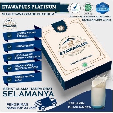 

Etawaplus Platinum / Etawaku Platinum obat pernafasan / Susu Kambing / Susu Kambing Etawa / Susu Etawaku / Isi Kemasan
