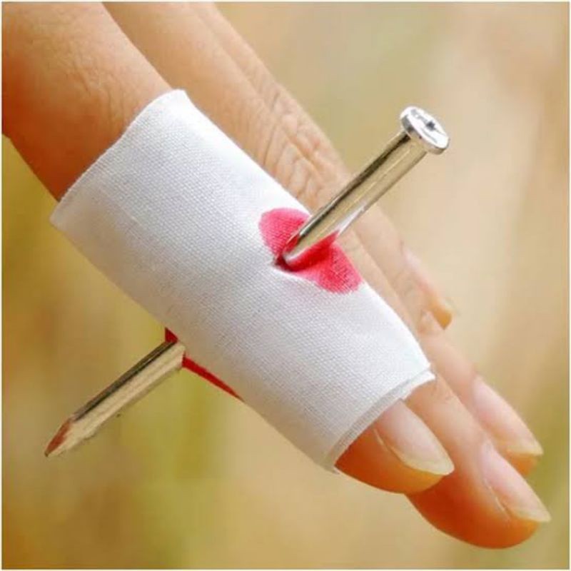 Trik Sulap Paku Menembus jari berdarah/ alat Peraga Sulap Pertunjukan Murah