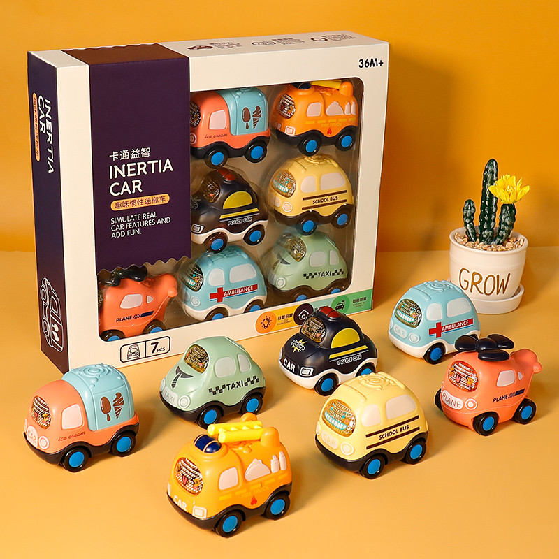 Setelan Mobil Mainan Anak-anak Mobil Mainan Anak Laki-laki Kendaraan Inersia Model Bayi Laki-laki Ta