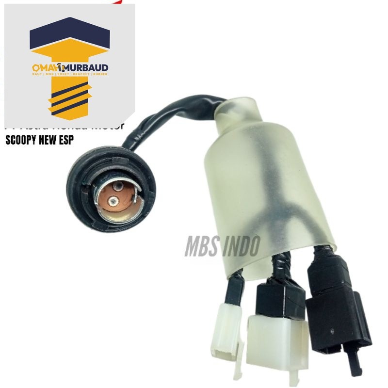 SOCKET BACK LIGHT STOPLAMP HONDA SCOOPY NEW ESP / SOKET PENYAMBUNG KABEL LAMPU BLAKANG HONDA SCOOPY 