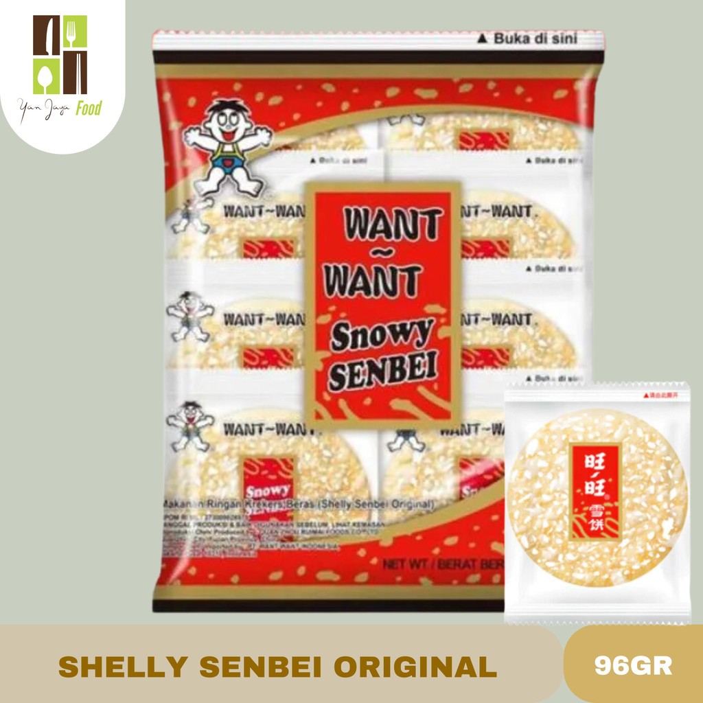

Want Want Shelly Senbei Original / Snack Beras / Sweet Rice Crackers Original Kemasan 96gr