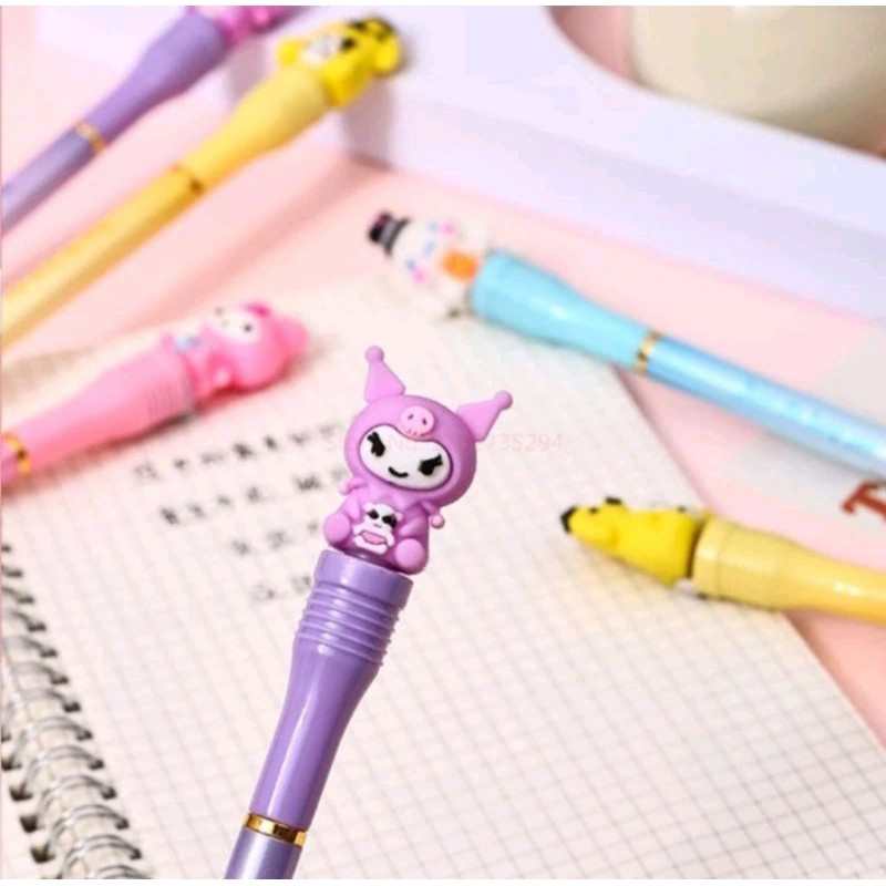 

PEN GEL SILIKON KARAKTER SANRIO RANDOM / Pulpen Karakter Sanrio random