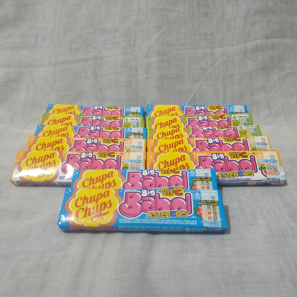 

MURAH - Permen Karet Big Babol Stik Isi 12 Pcs Fruity Series Gum Snack