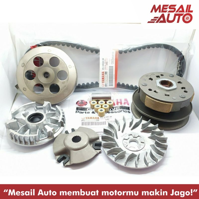 PAKET PULLY KIRI CVT MIO SPORTY / SMILE / SOUL KARBU / FINO KARBU / NOUVO KARBU PAKET CVT MIO SPORTY