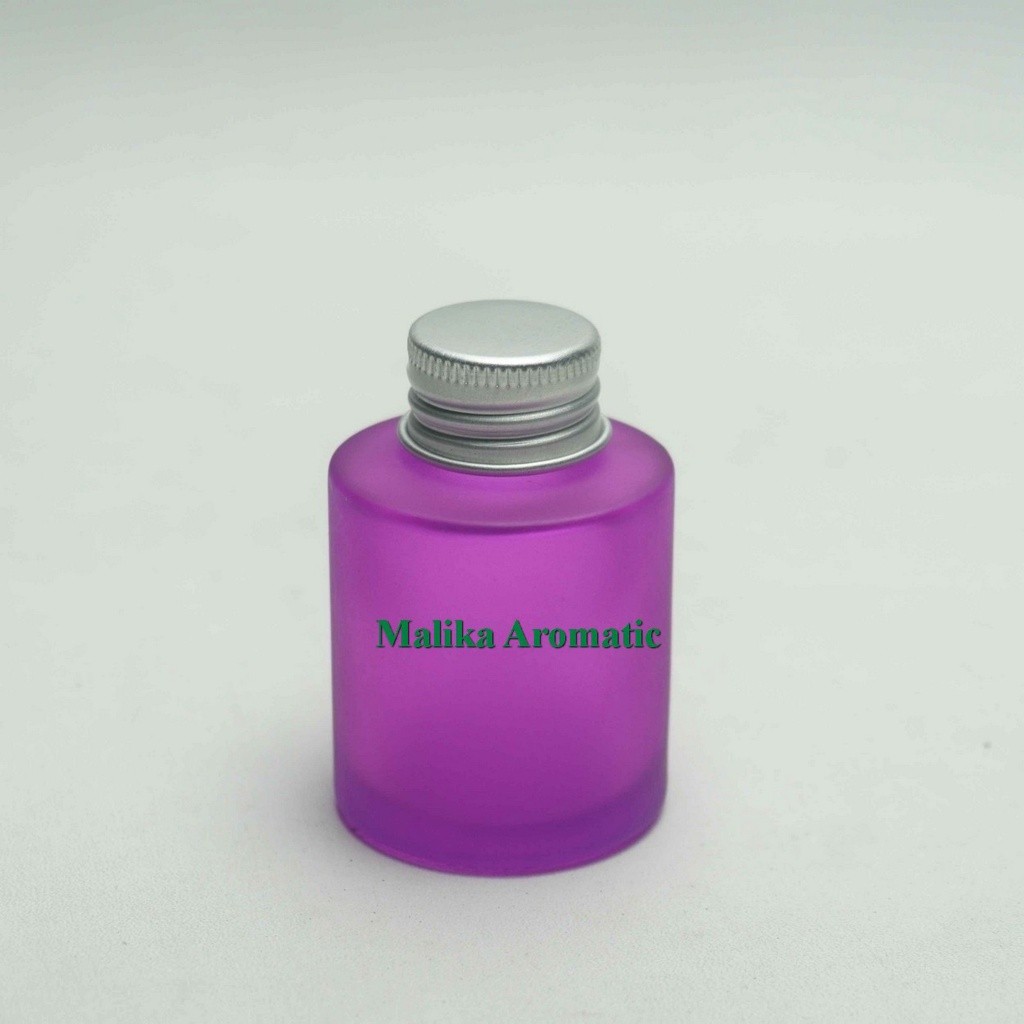 Serum 20 ml Kaca RF Ungu Frossted Tutup Alumunium / Botol Kosmetik / Botol Serum / Serum Kaca Ulir /
