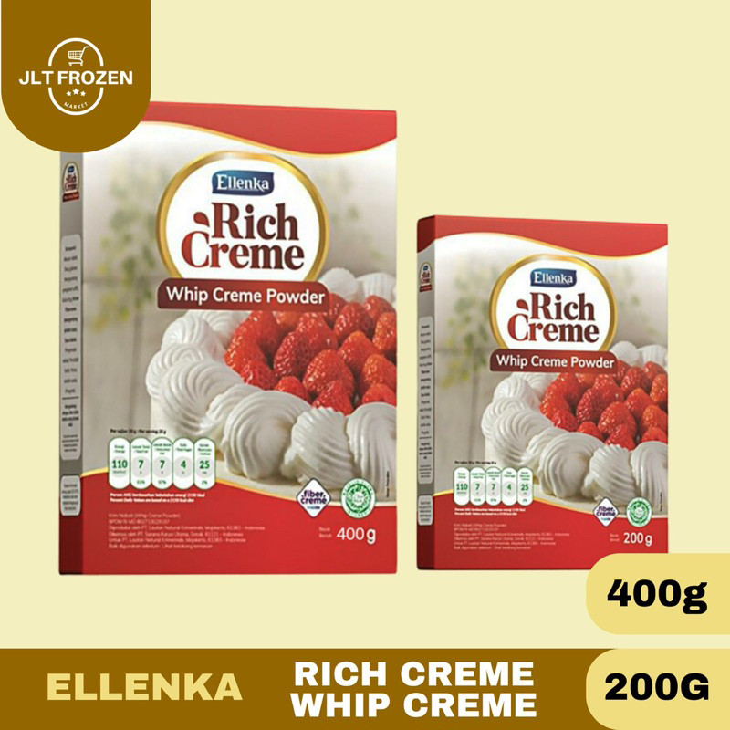 

Ellenka Rich Creme Whip Cream / Whipped Cream Powder / Bubuk Whip Krim - 200g / 400g