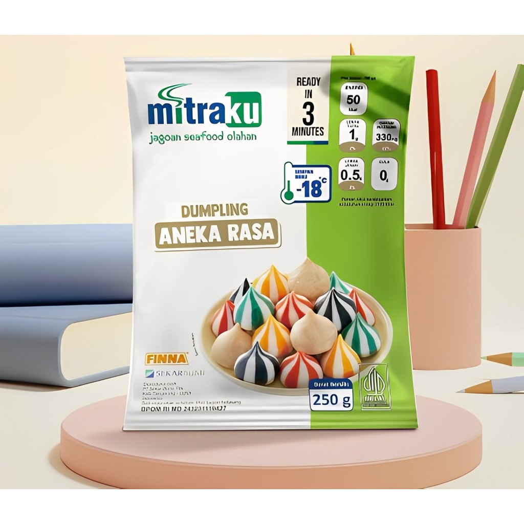 

Mitraku Dumpling Aneka Rasa 250 Gram Olahan Ikan