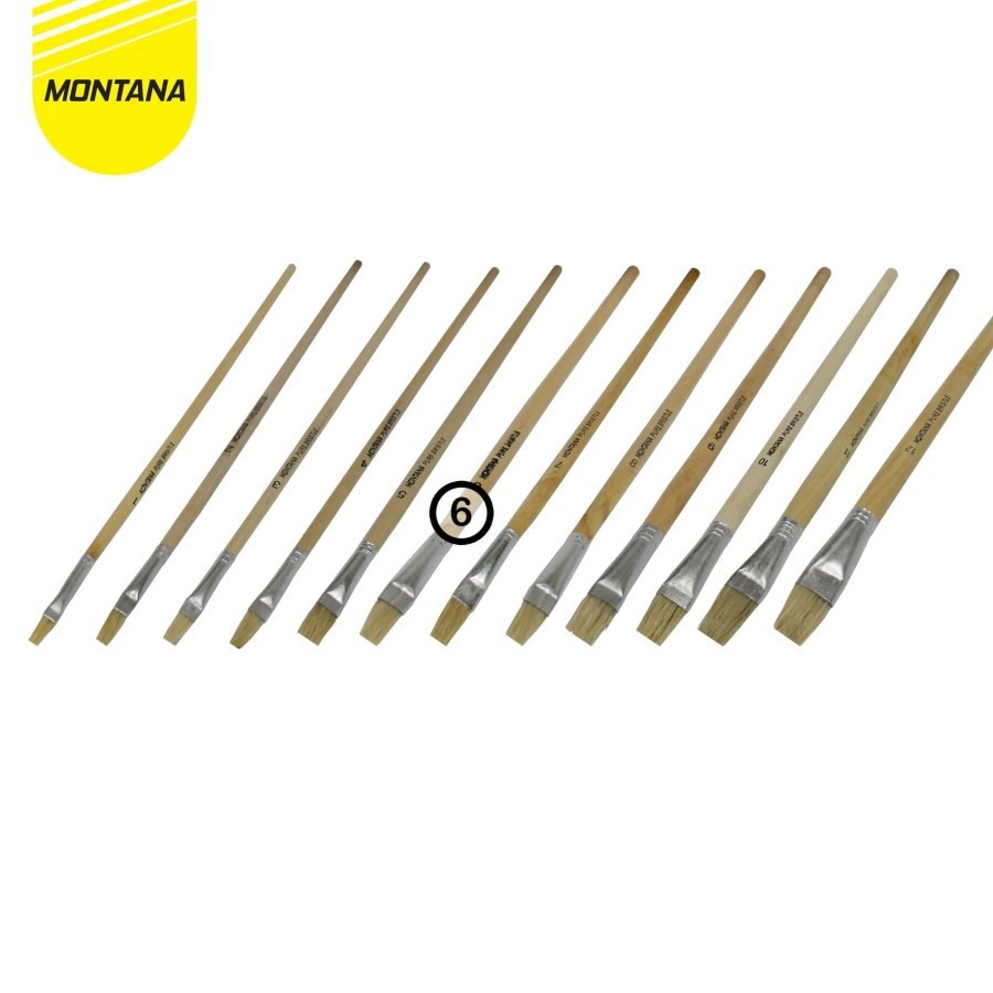 

Brush / Kuas Cat Air / Lukis / Acrylic BRW-6 No. 6 1 Kotak / 24 Pcs