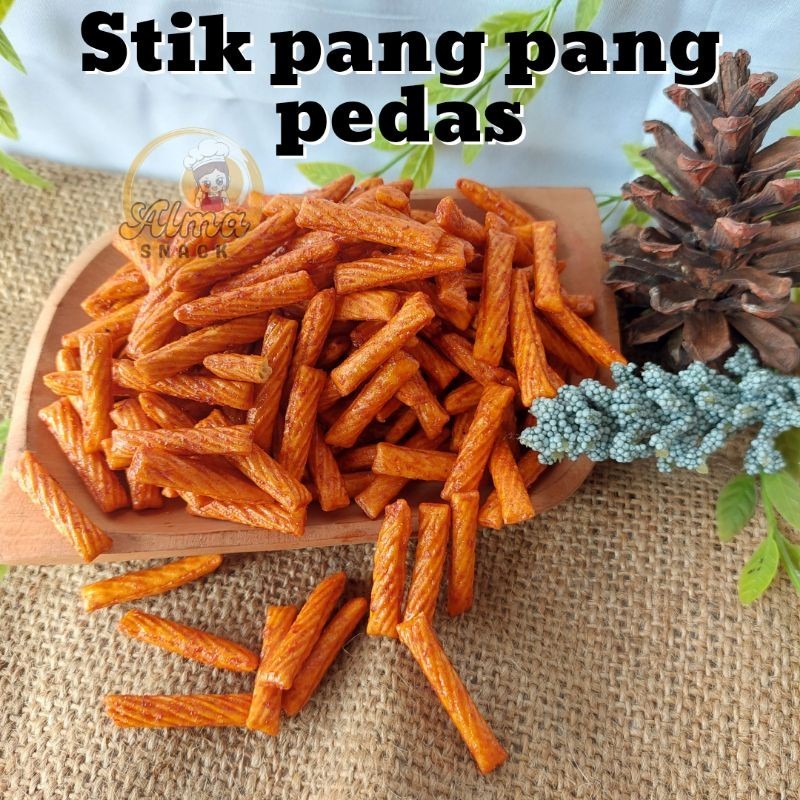 

ALMA.SNACK STIK PANGPANG PEDAS JAIPONG 250gr SNACK KILOAN MURAH