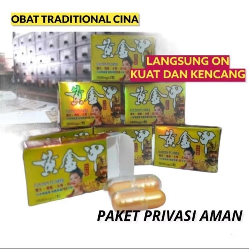 OBAT KUAT PRIA RAMUAN TRADITIONAL CINA GOLDEN FLOWER ORIGINAL ASLI HERBAL