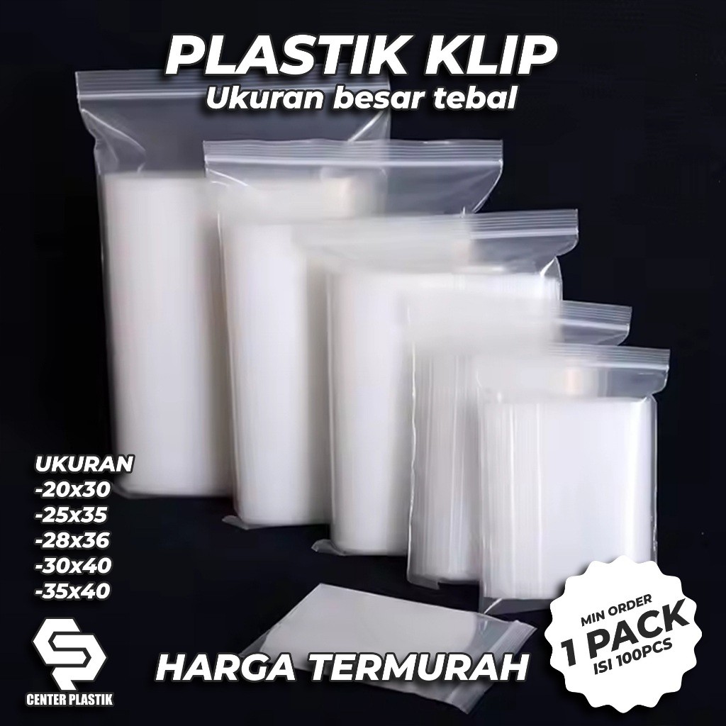 Plastik Klip Ziplock Ukuran Besar Plastik PE Klip Plastik Makanan Plastik Ziplock