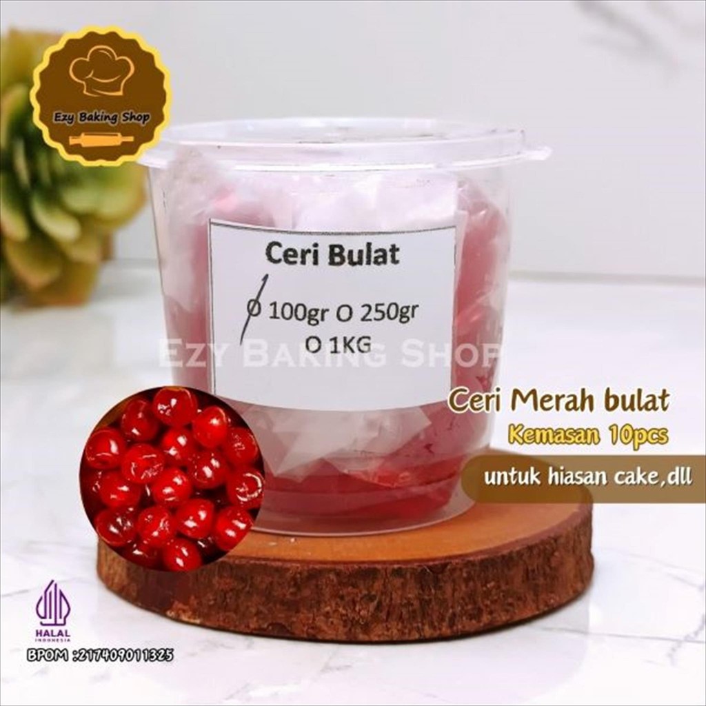 

Cherry Glazed 100gr Repack / Ceri Tanpa Tangkai / Ceri Botak