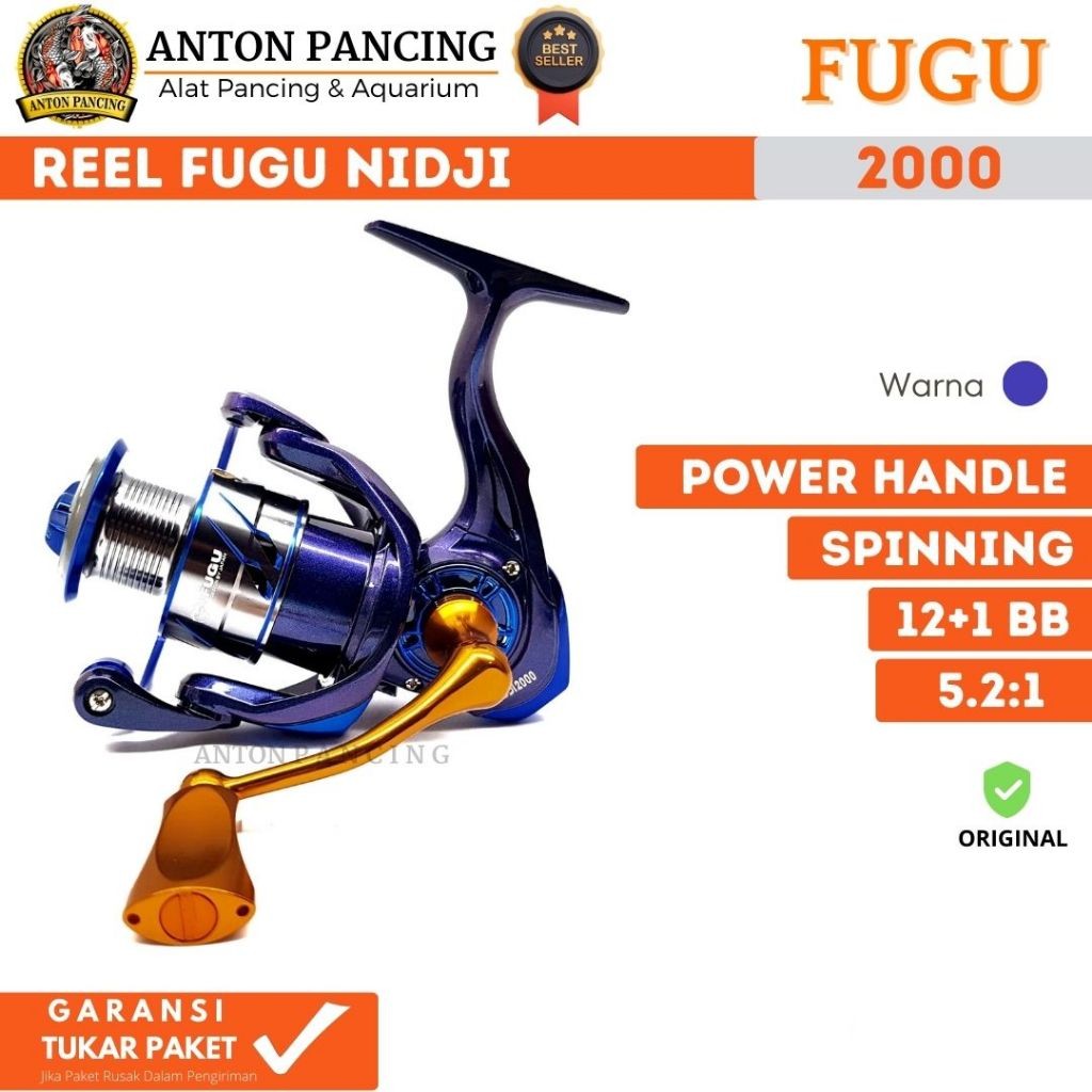 Reel Pancing Fugu Nidji 2000 Power Handle Limited Edition