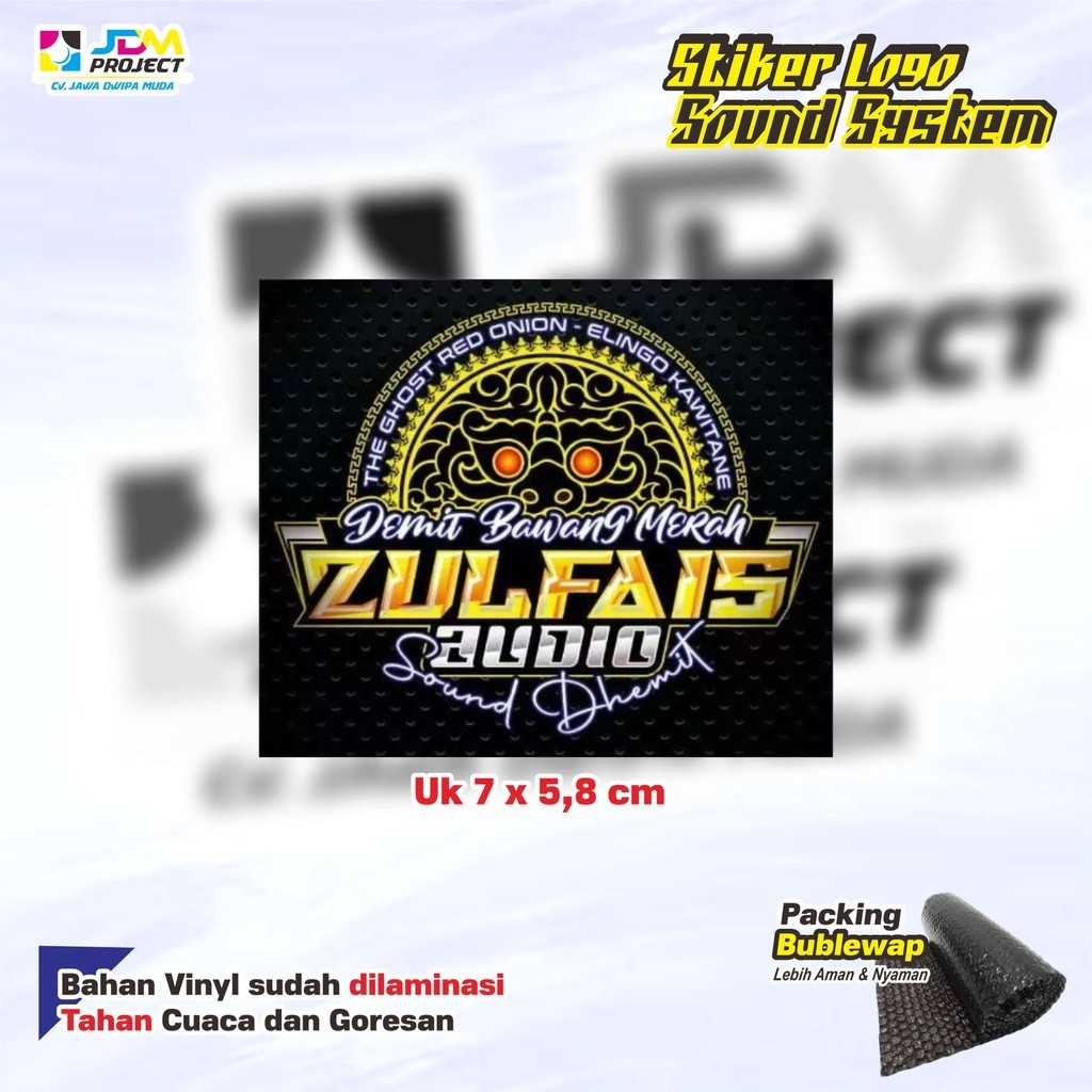 

Cetak Kilat - Stiker Sound System ZULFAIS AUDIO Vinyl Laminasi (Bijian)