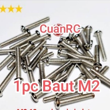 baut gardan RC MN M2 panjang 12mm - 16mm