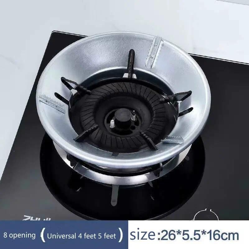 1PCS Fireproof Windshield Save Gas Cover Windproof Ring Anti-skid Bracket Thicken Gas Stove Energy-s