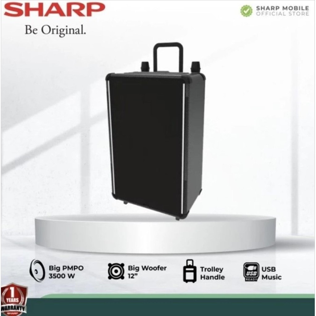 SPEAKER TROLLEY SHARP 10 INCH  CBOX-TRB10MBO