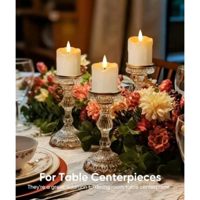 [UKURAN JUMBO 11-15CM] LILIN LED ELEKTRIK LAMPU SUMBU GOYANG Lilin LED - Tinggi 11cm