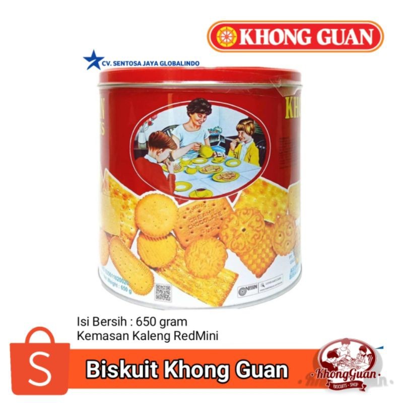 

Khong Guan Biscuit Kaleng Red Mini 650