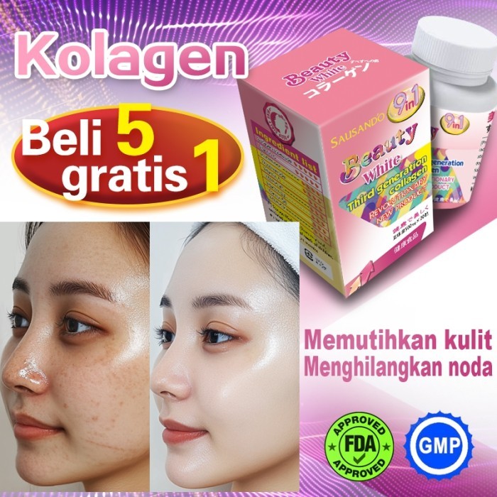 SAUSANDO kolagen memutihkan kapsul glutathione collagen pemutih seluruh badan，Mencerahkan warna kuli