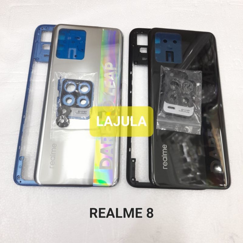 KESING HOUSING CASING REALME 8 / REALME 8 PRO BEZEL + BACKDOOR