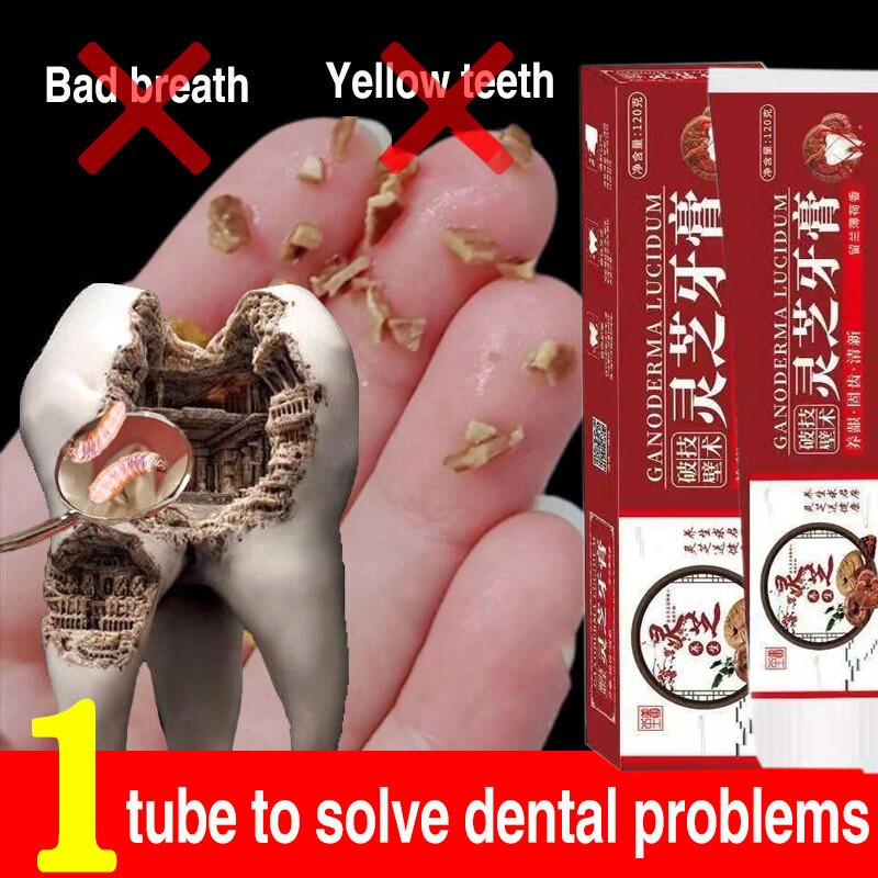 Promo Ganoderma Lucidum Penumbuh Gigi Perbaikan gigi Berlubang GANODERMA LUCIDUM Pasta Gigi