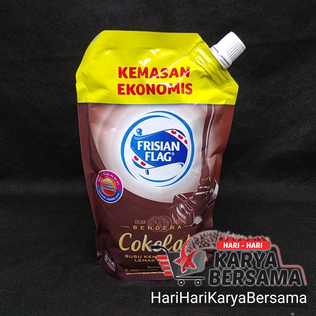 

FRISIAN FLAG KRIMER KENTAL MANIS COKELAT POUCH 545GR