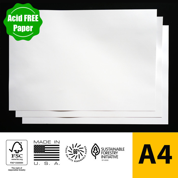 

Kertas Anti Kuning Acid Free Paper Finch Fine Bright White 176 gsm A4 - 1x Grayboard