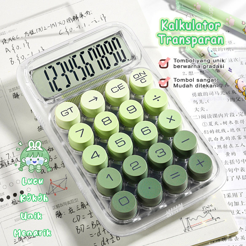 

Kalkulator Transparan Aesthetic Gradien Lucu / Kalkulator 12 Digit Check & Correct - DEXIN BST