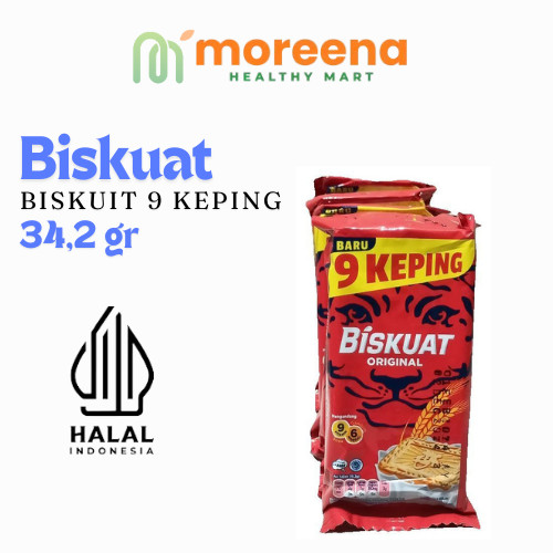 

BISKUAT - Biskuit Anak Camilan Original / Cokelat sachet 34,2 gr (9 keping)