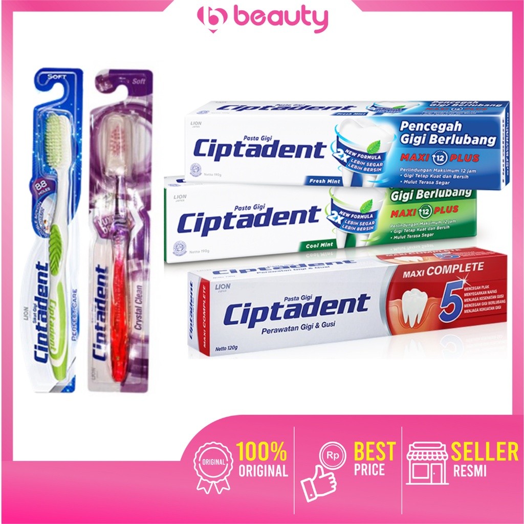 ❤ BEAUTY ❤ Ciptadent Toothbrush Sikat Gigi / Ciptadent Pasta Gigi MAXI / Odol Ciptadent MAXI / Charc