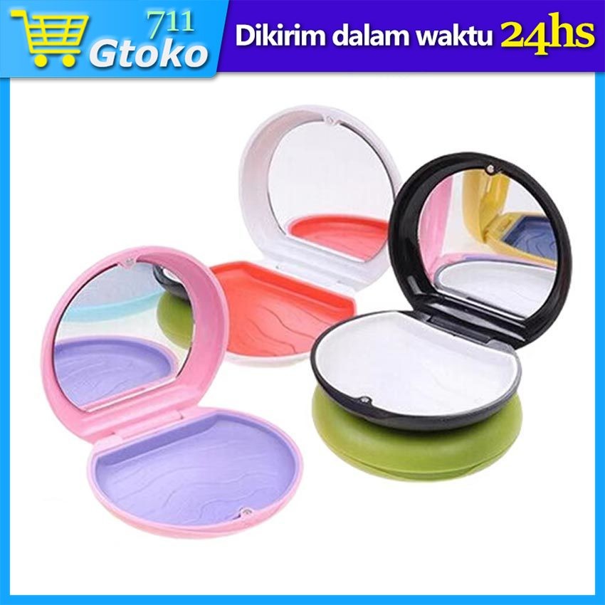 Tempat Retainer Gigi Kawat Magnet Kotak Gigi Palsu Denture False Teeth Box Portabel Travel