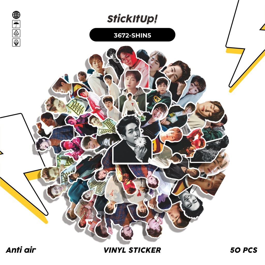 

COD✨ 50 Pcs Stiker ONEW SHINEE Lucu Anti Air Untuk Dekorasi Notebook Sepeda Skateboard Handphone DIY
