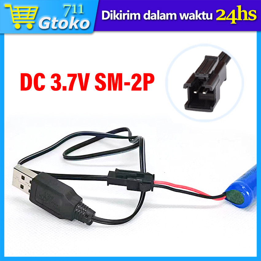 Kabel USB Charger Baterai RC Mobil 3.7 Volt 800 mAh Universal Untuk Remote Control Car