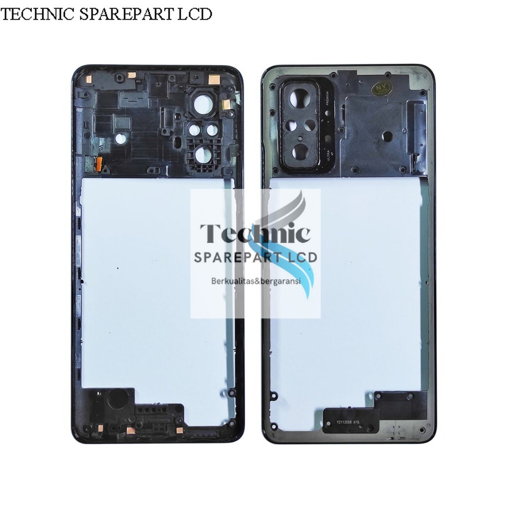 BEZZEL BEJEL BAZEL TULANG MESIN TULANG RANGKA TENGAH XIAOMI REDMI NOTE 10 PRO 2021 ORI OEM