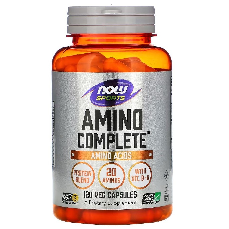Now Foods Sports Amino Complete 360 Capsules protein muscle otot - 120caps