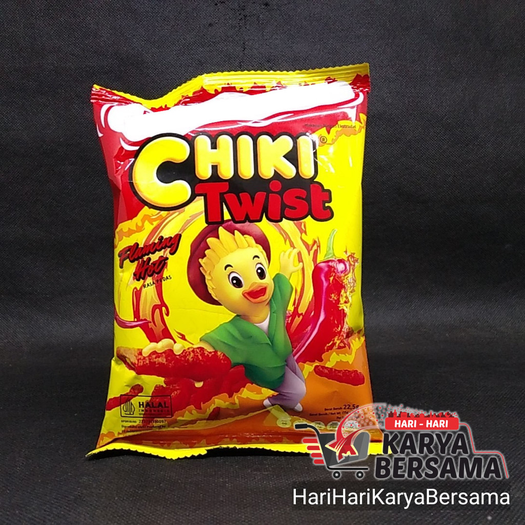 

MAKANAN RINGAN CHIKI TWIST FLAMING HOT SNACK RASA PEDAS 22.5GR