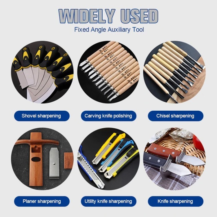 Honing Guide / Untuk Pahat Kayu Asah Pisau Serut Pasah Ketam Manual